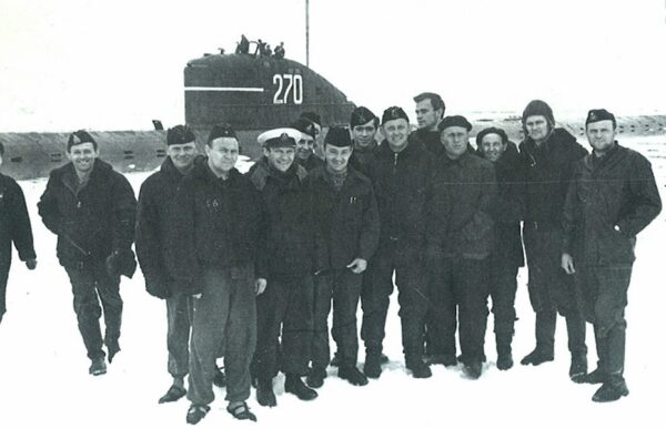 Участники арктического похода на Северном полюсе, 1962 год 