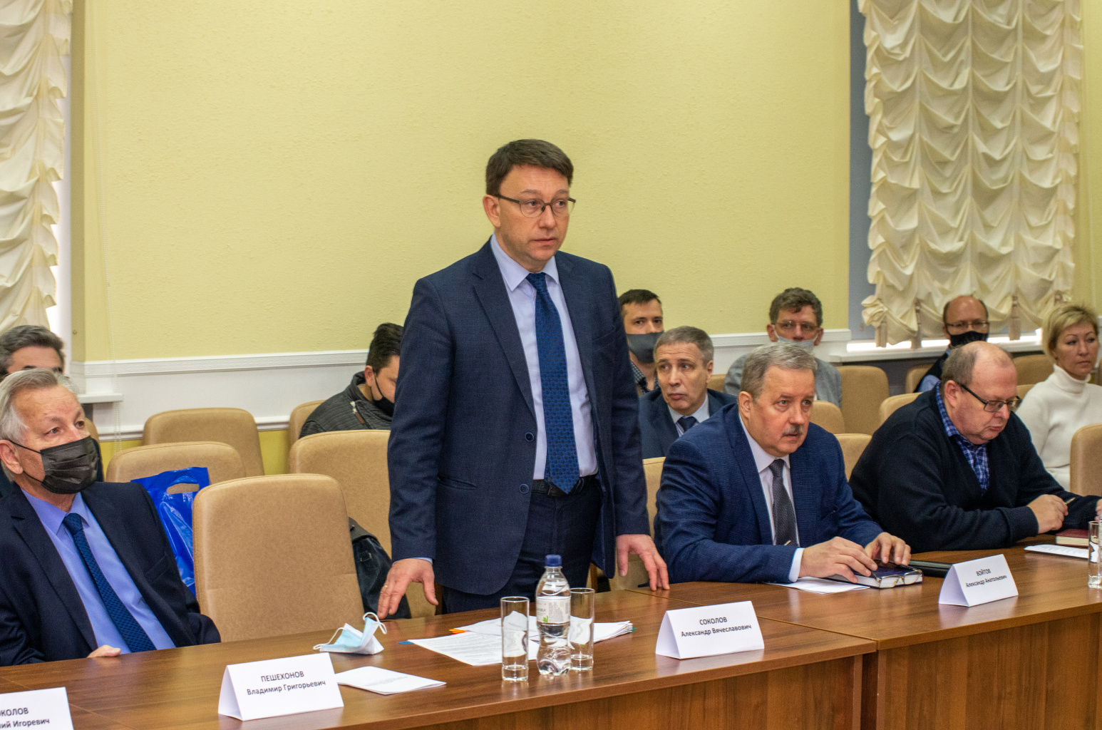 Генеральный директор АО «Концерн «ЦНИИ «Электроприбор» А.В. Соколов открывает заседание